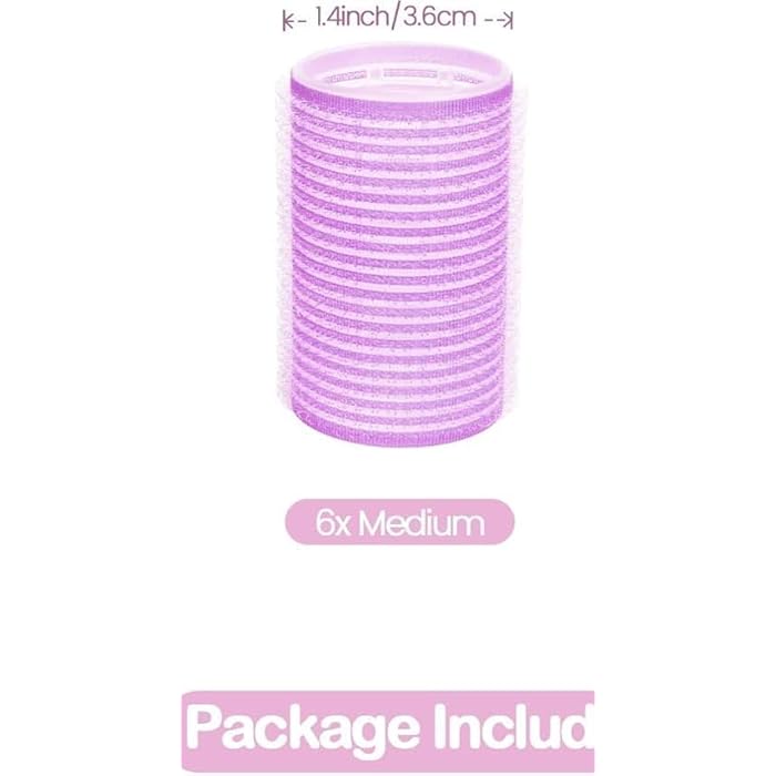 4pcs Self Grip Rollers Salon Hair Dressing Curlers Hair Rollers Self- adhesive Plastic Hair Curlers DIY Curly Curlers Hairstyle Tools 3.6 cm (MULTICOLOR) - Image 2